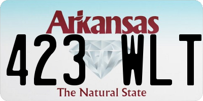 AR license plate 423WLT