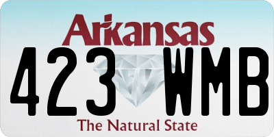 AR license plate 423WMB