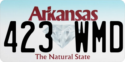 AR license plate 423WMD