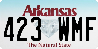 AR license plate 423WMF