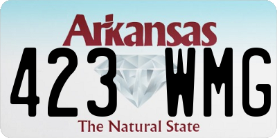 AR license plate 423WMG