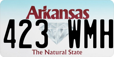 AR license plate 423WMH