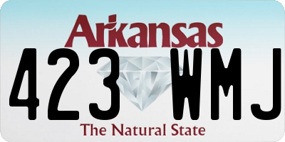 AR license plate 423WMJ