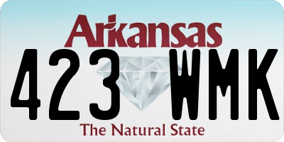 AR license plate 423WMK