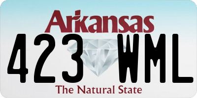 AR license plate 423WML