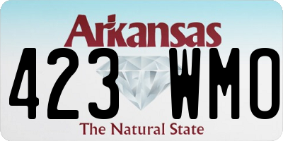 AR license plate 423WMO