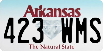 AR license plate 423WMS
