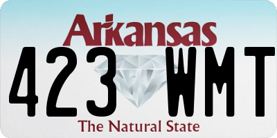 AR license plate 423WMT