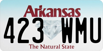 AR license plate 423WMU