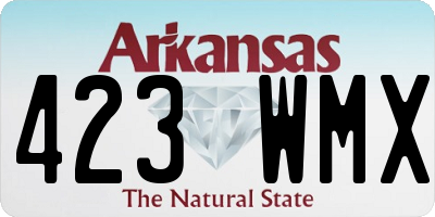 AR license plate 423WMX