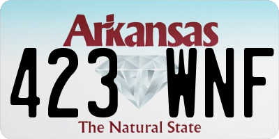 AR license plate 423WNF
