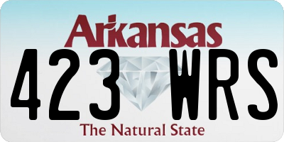 AR license plate 423WRS