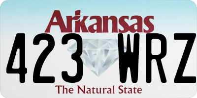 AR license plate 423WRZ
