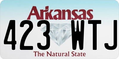 AR license plate 423WTJ
