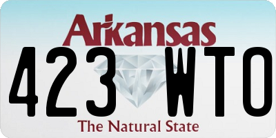 AR license plate 423WTO