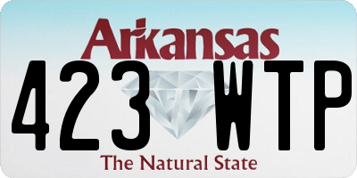 AR license plate 423WTP
