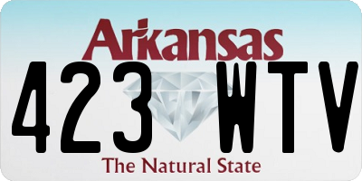AR license plate 423WTV