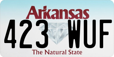 AR license plate 423WUF