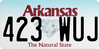 AR license plate 423WUJ