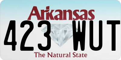 AR license plate 423WUT