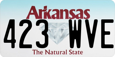AR license plate 423WVE