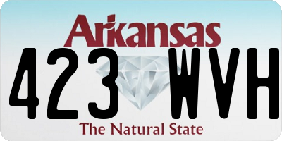 AR license plate 423WVH