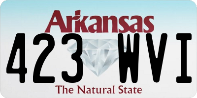 AR license plate 423WVI