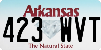AR license plate 423WVT