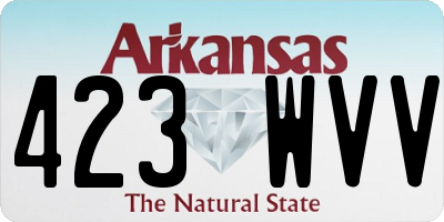 AR license plate 423WVV