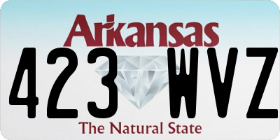 AR license plate 423WVZ