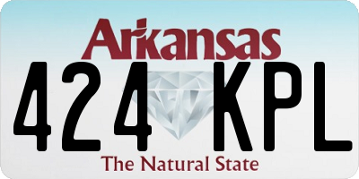 AR license plate 424KPL