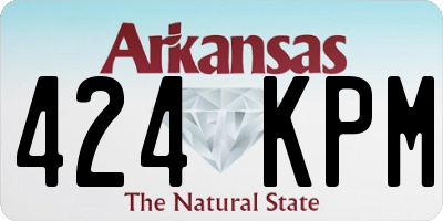 AR license plate 424KPM