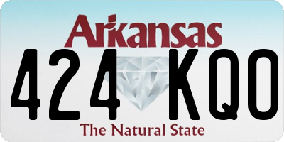 AR license plate 424KQO