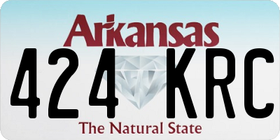 AR license plate 424KRC