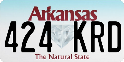 AR license plate 424KRD