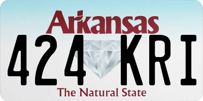 AR license plate 424KRI