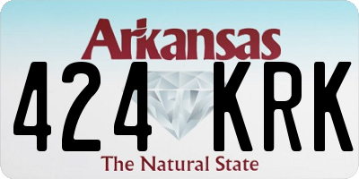 AR license plate 424KRK