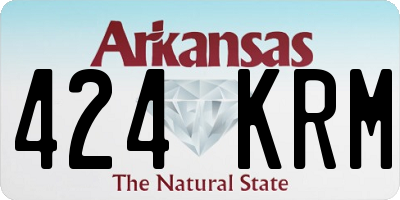 AR license plate 424KRM