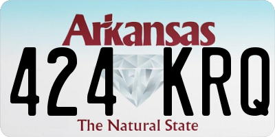 AR license plate 424KRQ