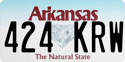 AR license plate 424KRW