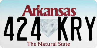 AR license plate 424KRY
