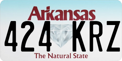 AR license plate 424KRZ