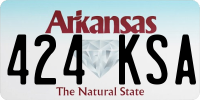 AR license plate 424KSA