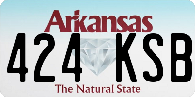 AR license plate 424KSB