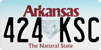 AR license plate 424KSC