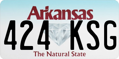 AR license plate 424KSG