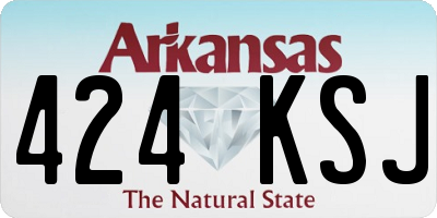 AR license plate 424KSJ