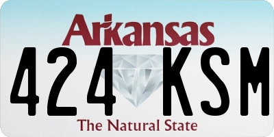 AR license plate 424KSM