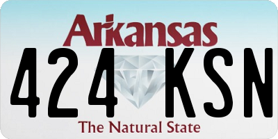 AR license plate 424KSN