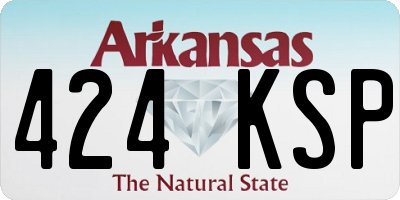 AR license plate 424KSP